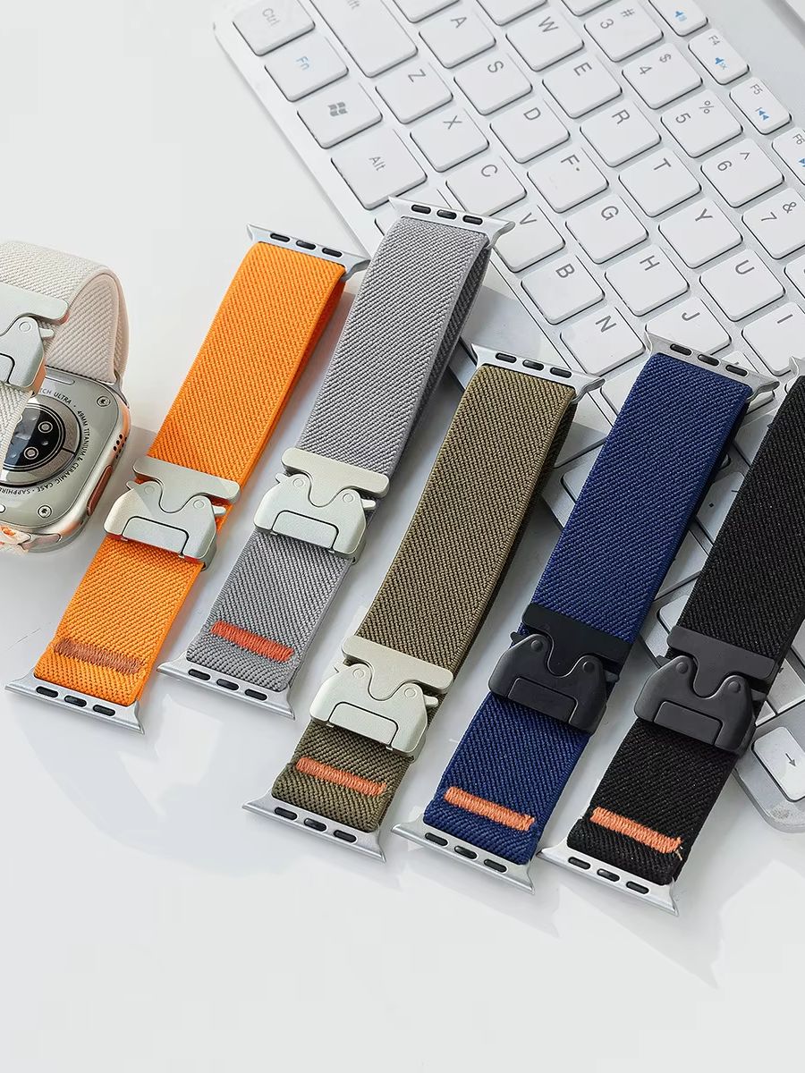 For Apple Watch Band Nylon Ela - مراجعة Parachute Strap Elastic وسعره