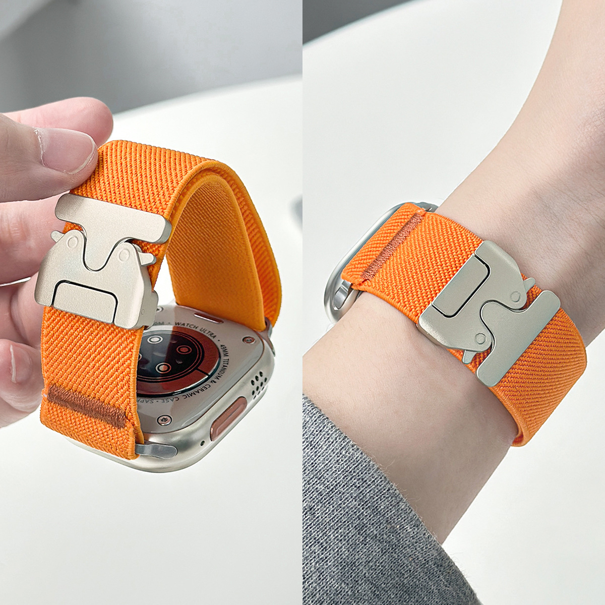 For Apple Watch Band Nylon Ela - مراجعة Parachute Strap Elastic وسعره