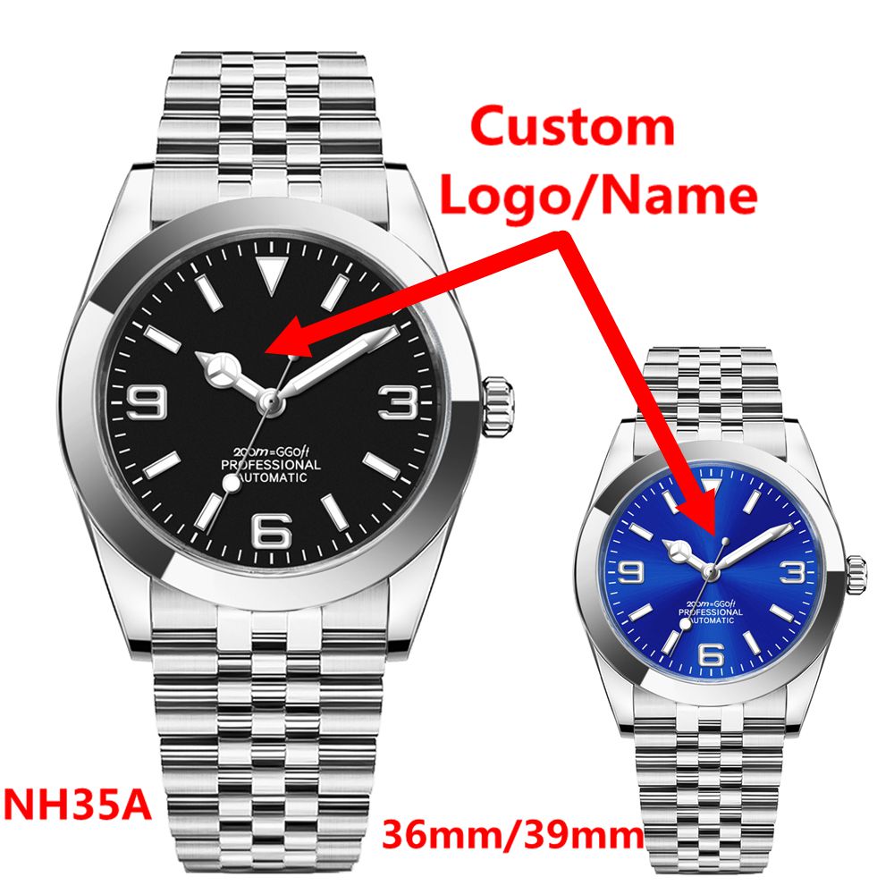 Custom Logo Luxury NH35 Watch  - مراجعة Stainless Bracelet Diver وسعره
