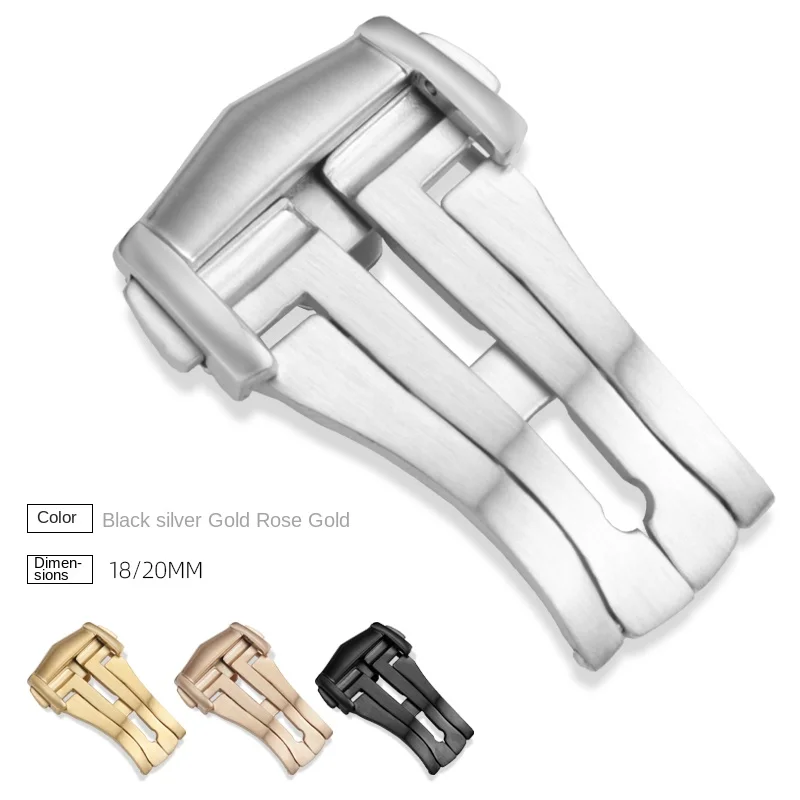 Stainless Steel Watch Buckle f - مراجعة Butterfly Clasp Deployant وسعره