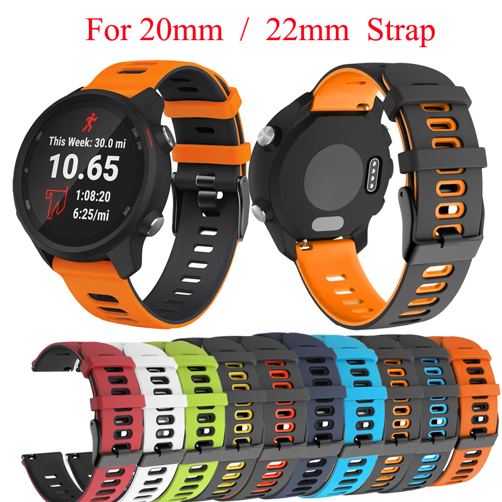 20 22mm Wrist Straps Band For  - مراجعة Silicone Watch Band 22Mm وسعره