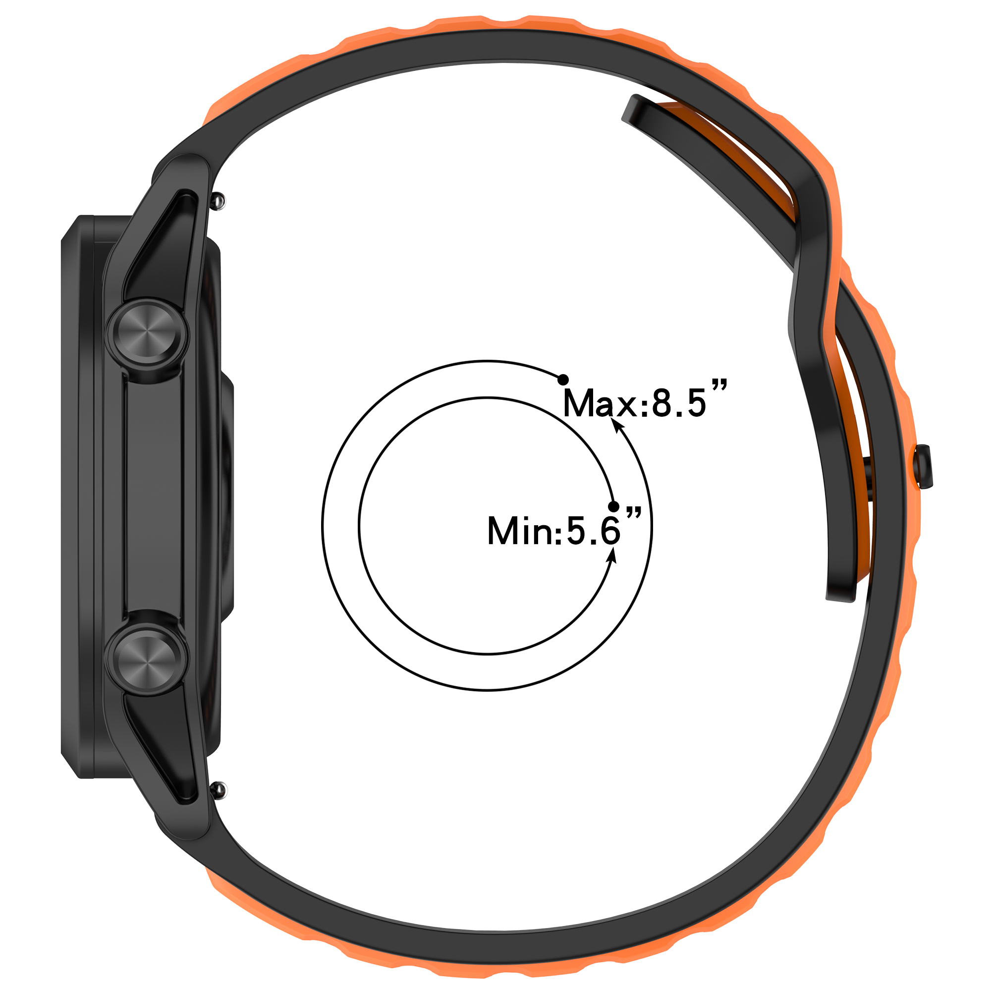 20 22mm Silicone Strap For Pol - مراجعة Silicone Watch Band 22Mm وسعره