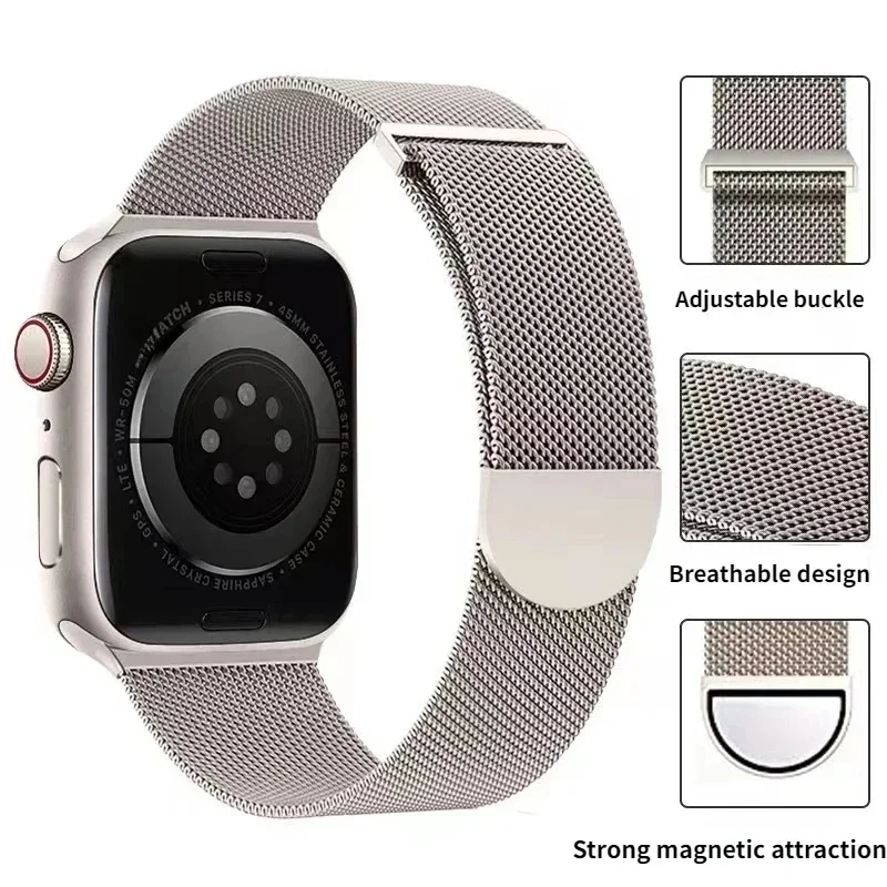 Magnetic Loop Strap For Apple  - مراجعة Milanese Loop Magnetic وسعره
