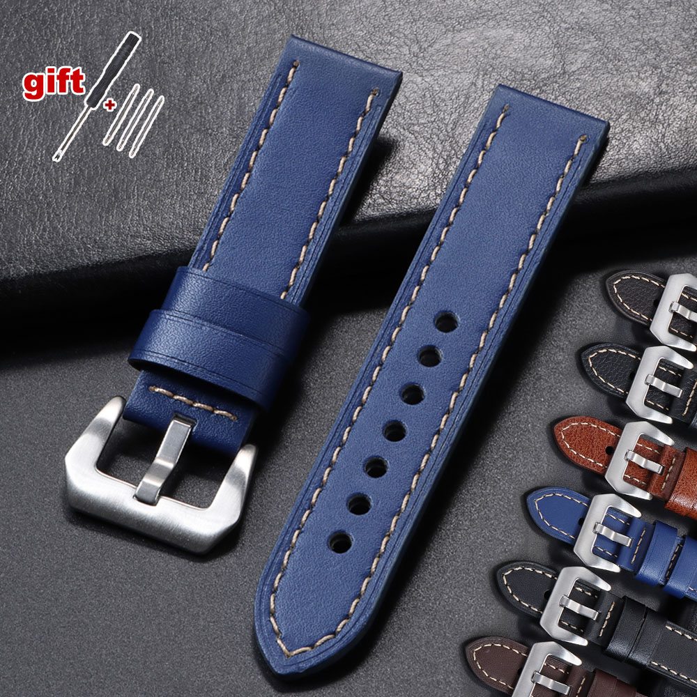 18mm 20mm 22mm 24mm Genuine Le - مراجعة Suede Strap Watch وسعره