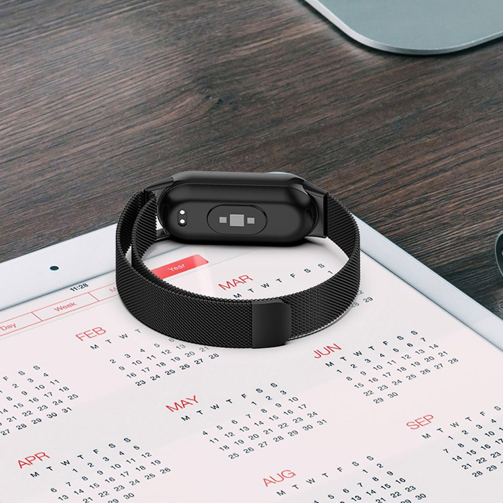 Strap For Xiaomi Mi Band 8 9 a - مراجعة Milanese Loop Magnetic وسعره