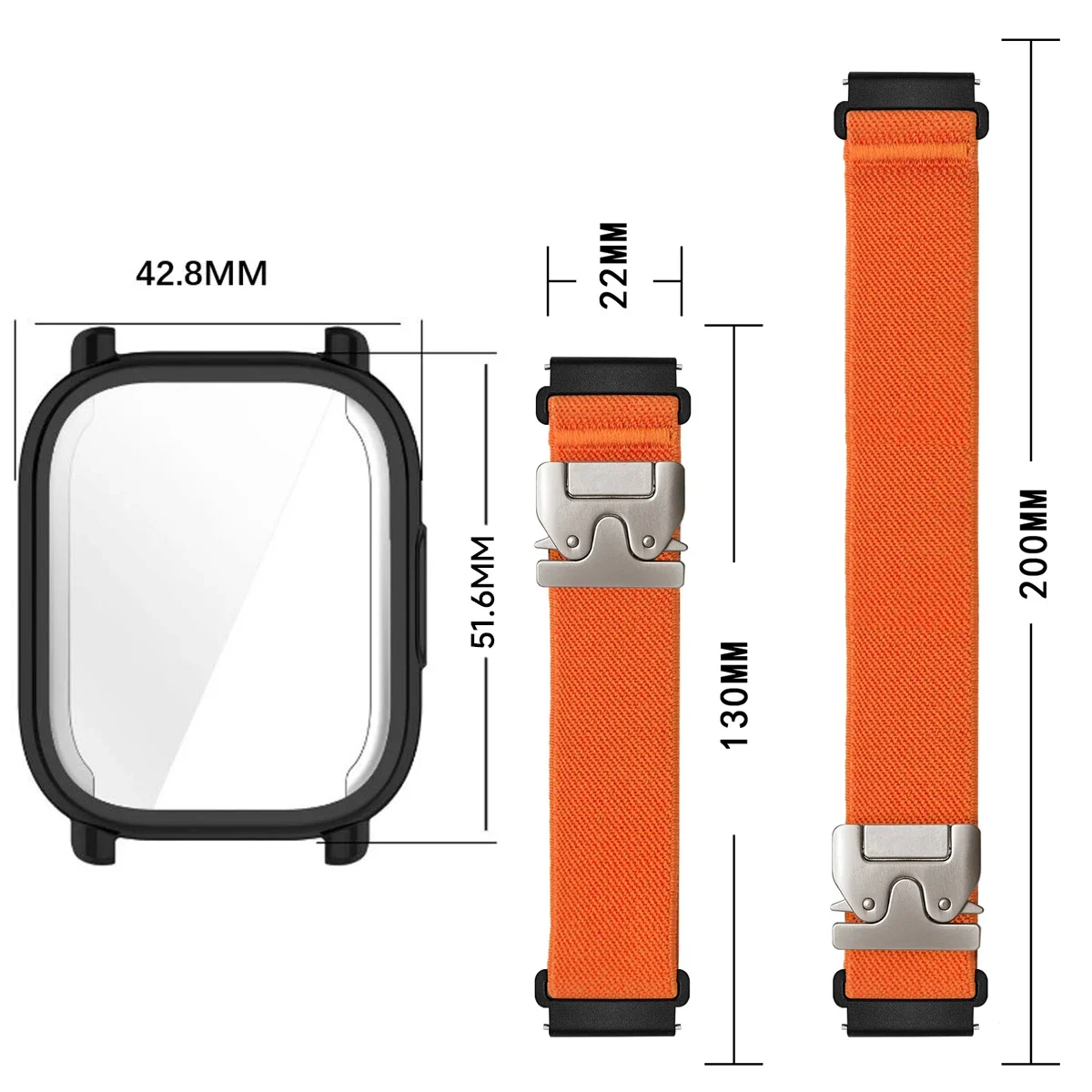 Nylon Straps+ TPU case for Red - مراجعة Parachute Strap Elastic وسعره