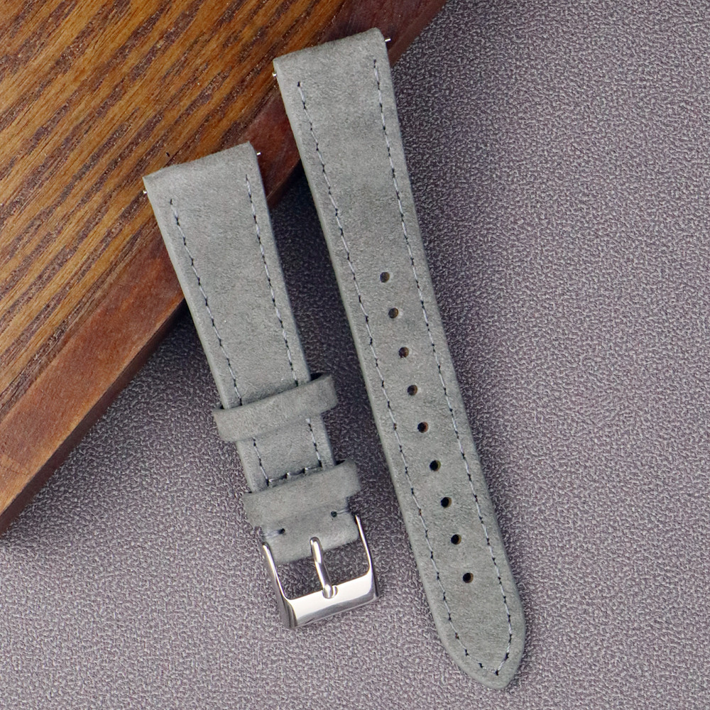 Premium Leather Suede Watch St - مراجعة Suede Strap Watch وسعره