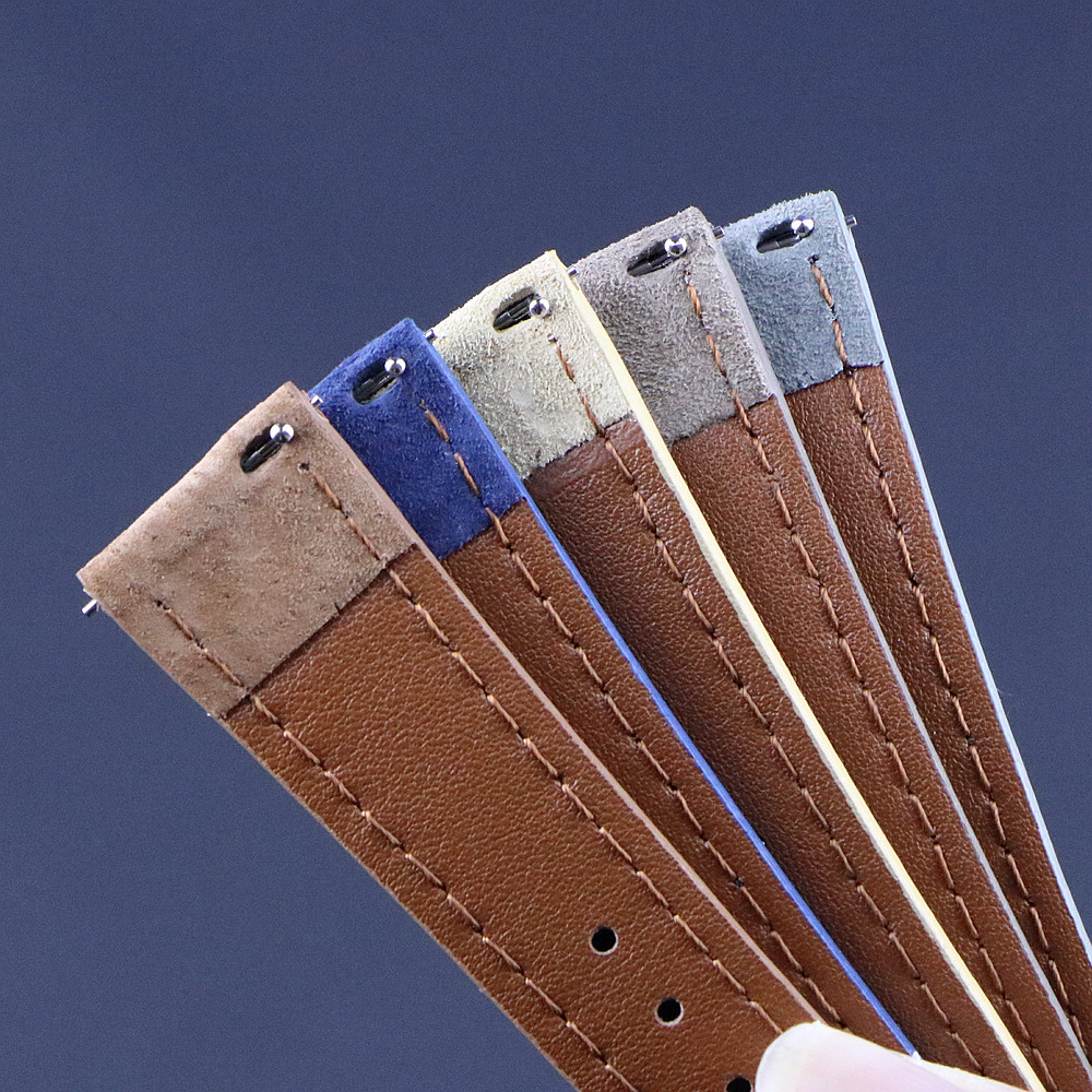 Premium Leather Suede Watch St - مراجعة Suede Strap Watch وسعره
