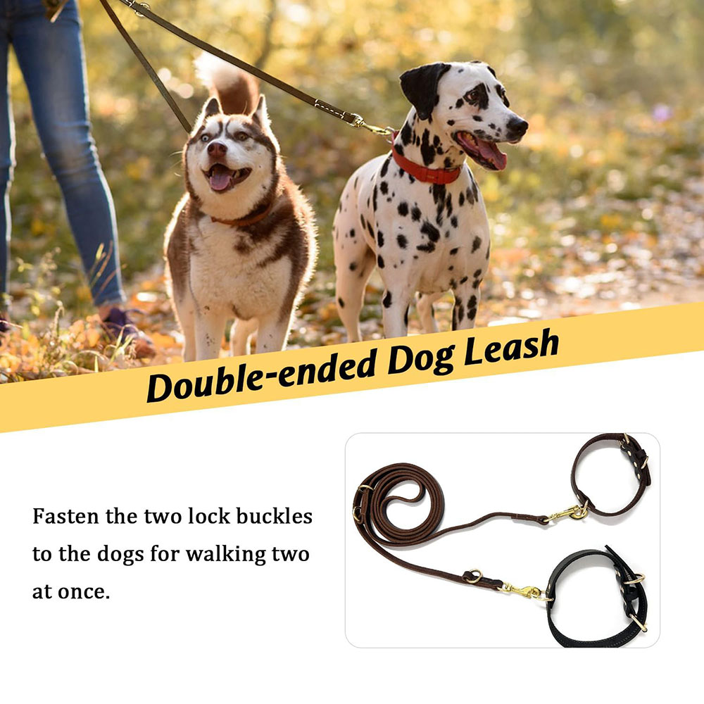 Multi Function Leather Dog Lea - مراجعة Leather Strap Quick Release وسعره