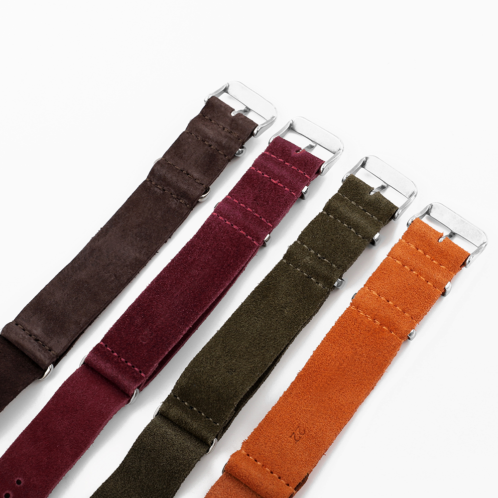 18mm 20mm 22mm Vintage Soft Su - مراجعة Suede Strap Watch وسعره