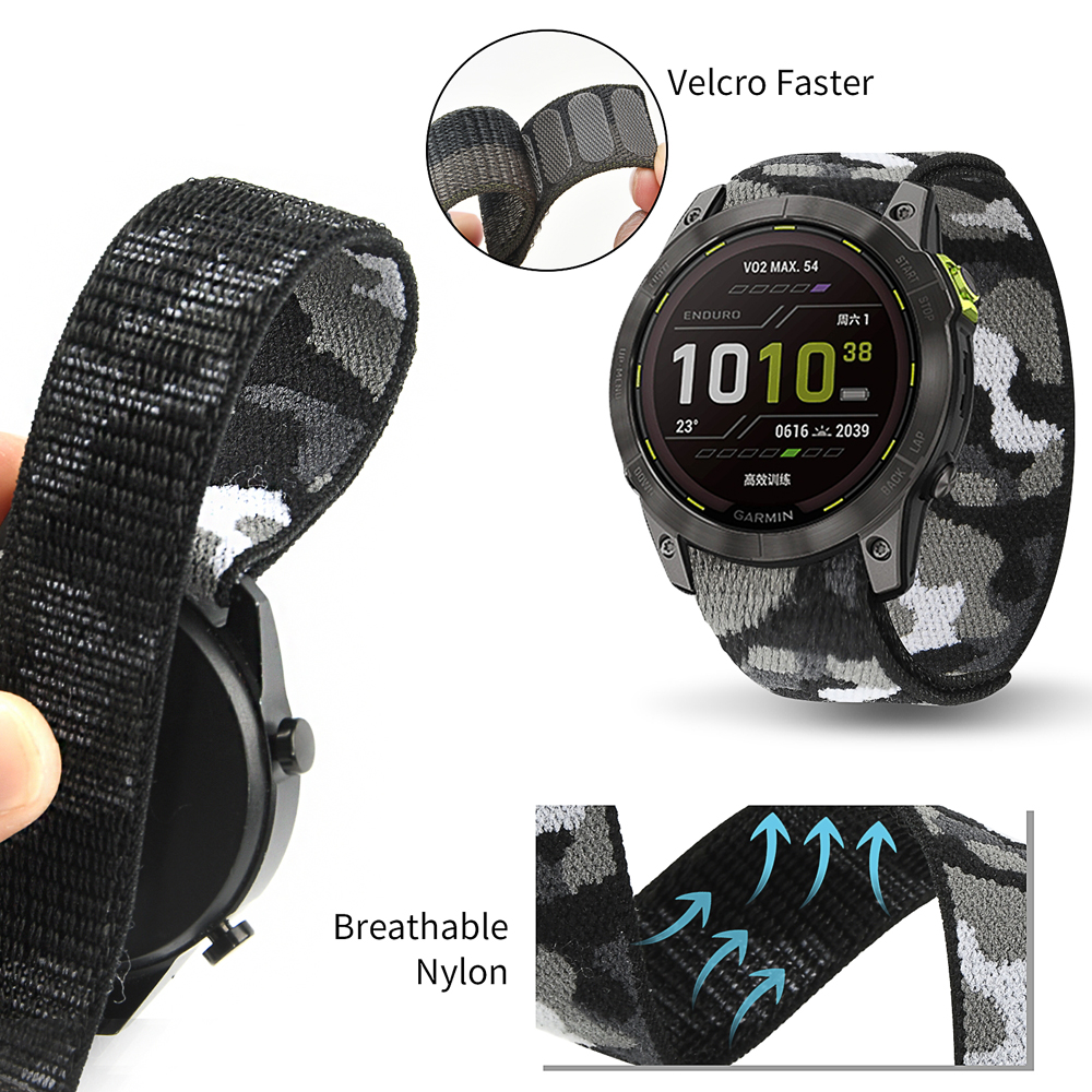 22mm 26mm Nylon QuickFit Strap - مراجعة Sport Loop Velcro وسعره
