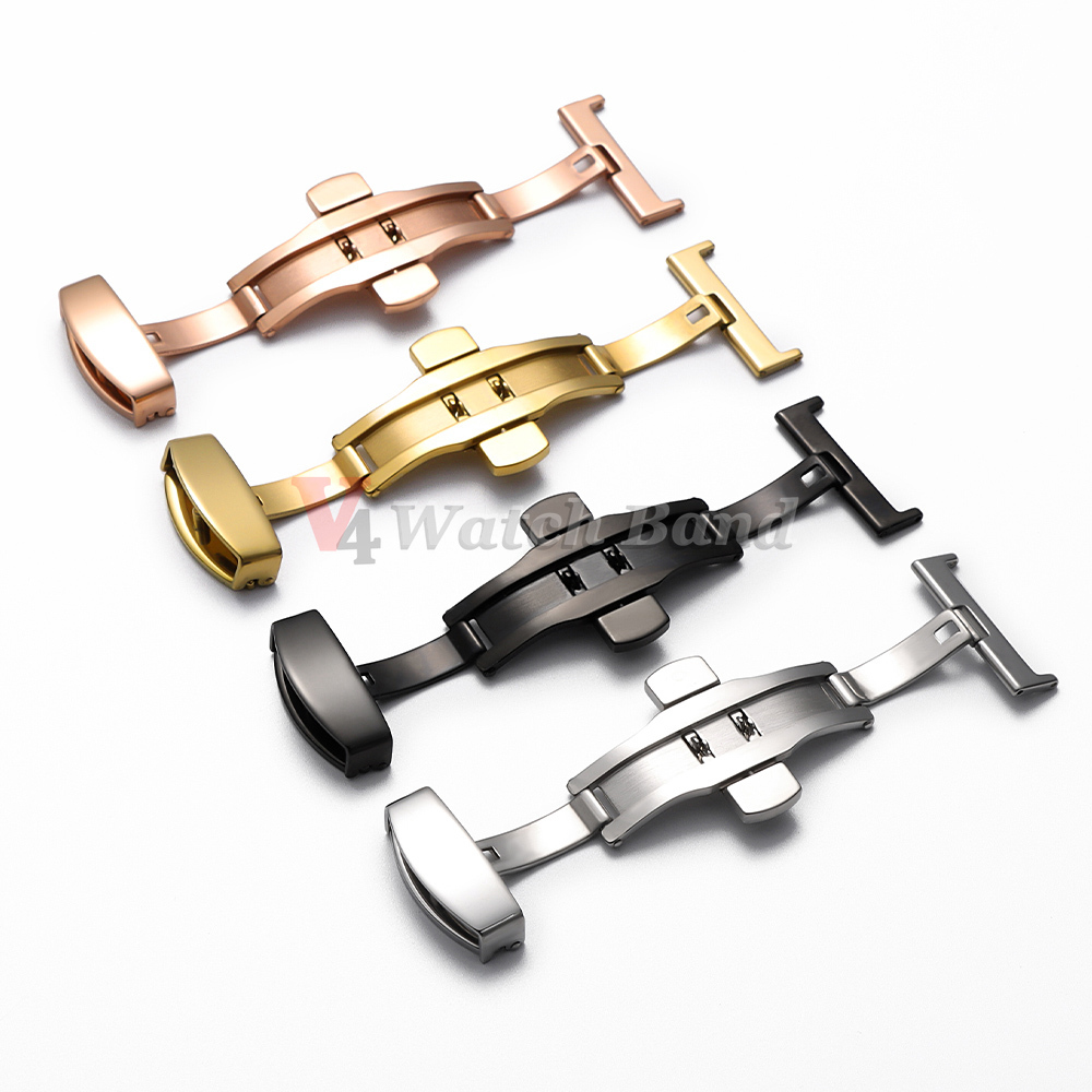 Polished Matte Double Button W - مراجعة Butterfly Clasp Deployant وسعره
