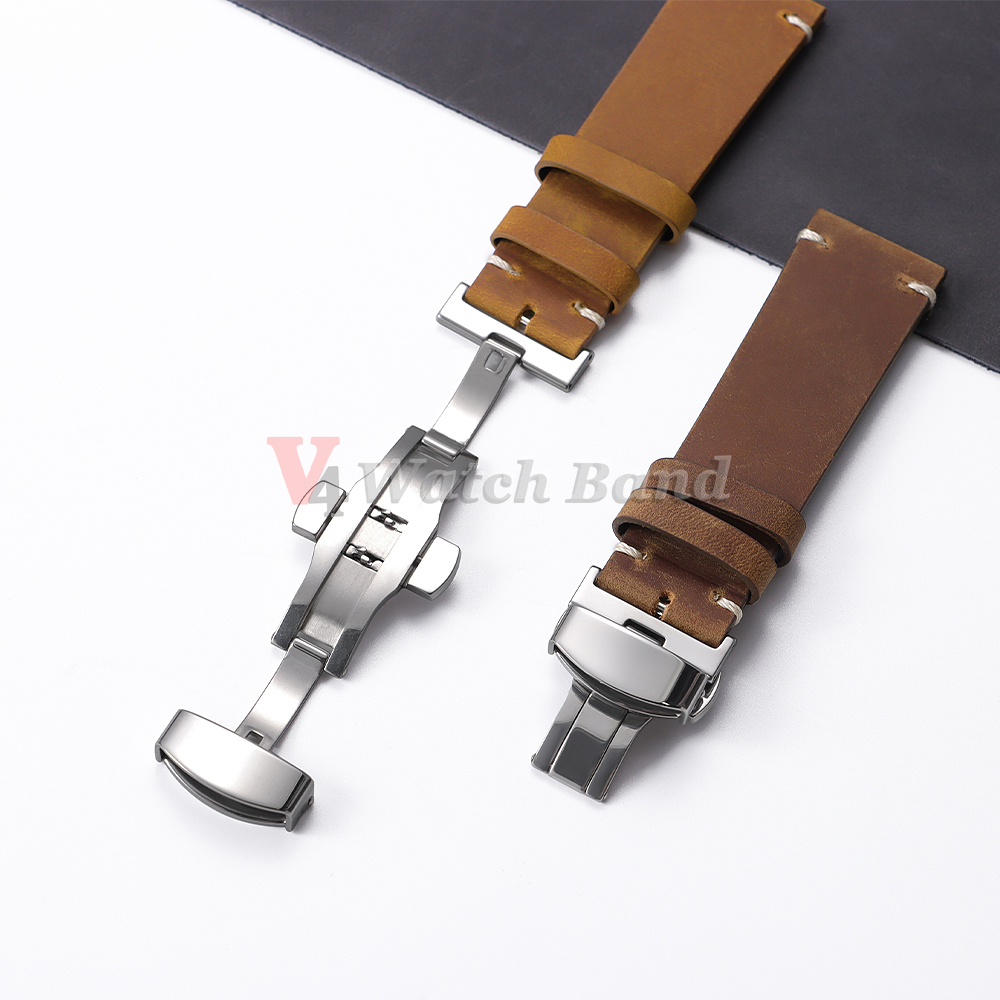Polished Matte Double Button W - مراجعة Butterfly Clasp Deployant وسعره