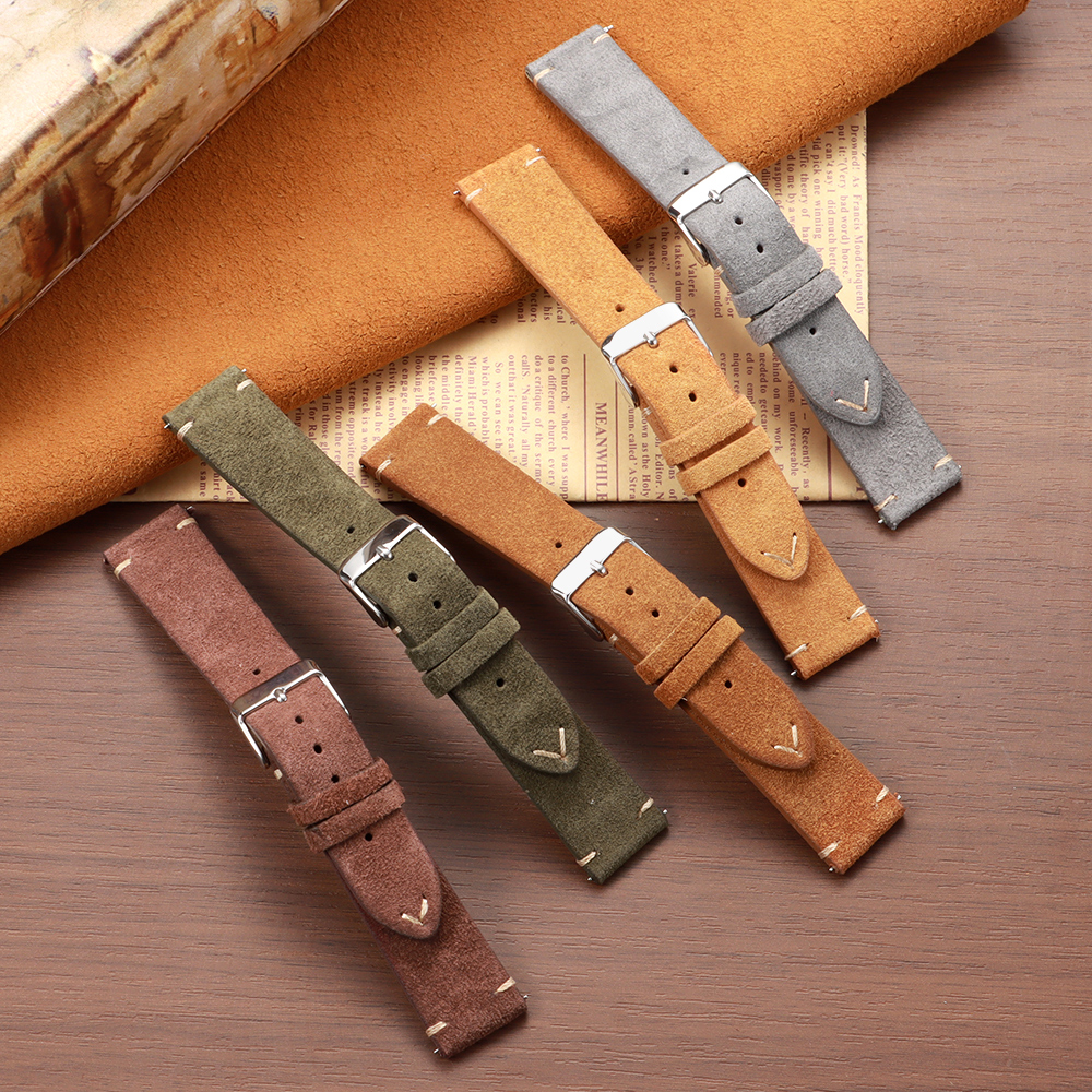 14 16 18 19 20 21 22mm Quick R - مراجعة Leather Strap Quick Release وسعره