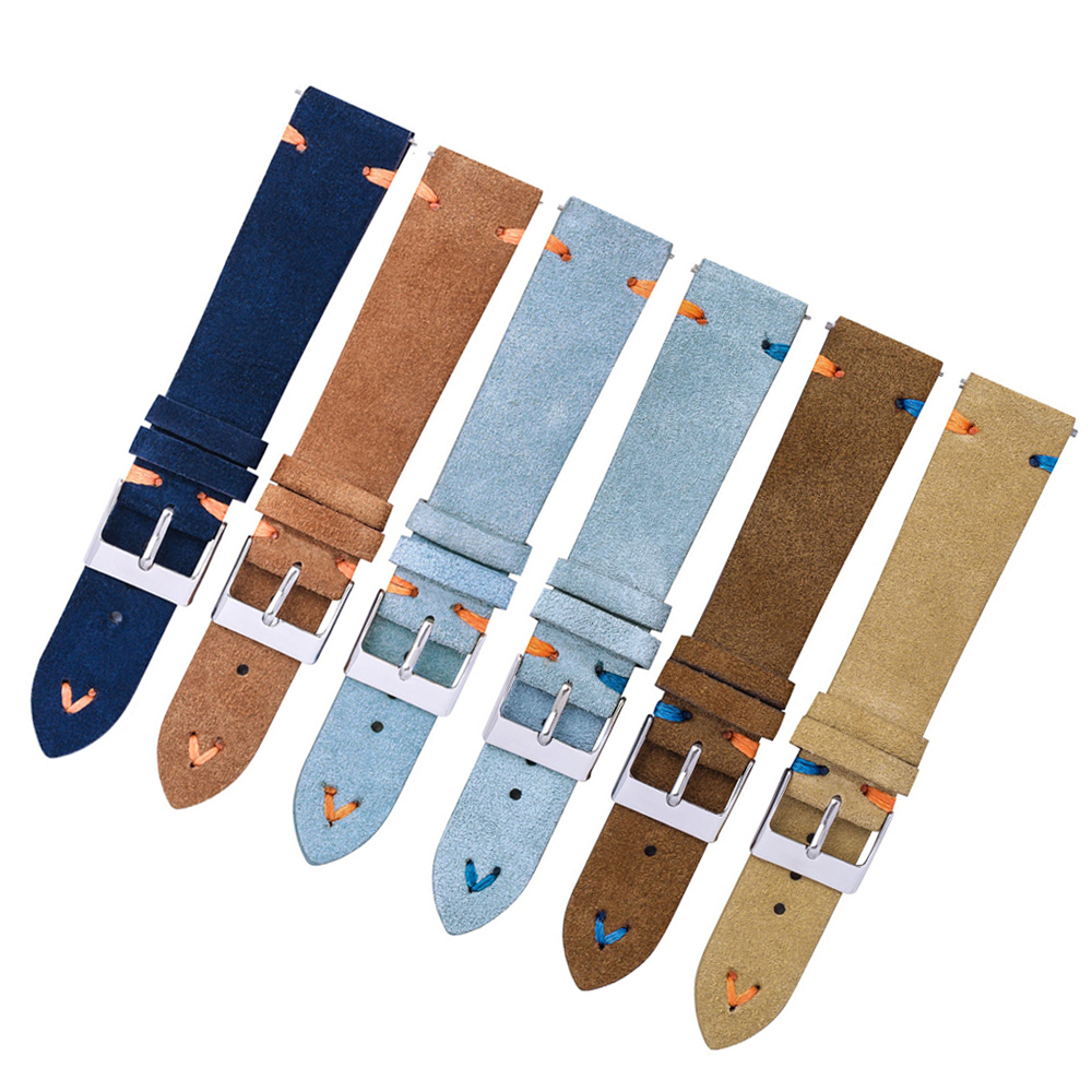 Suede Watch Straps 18mm 20mm H - مراجعة Suede Strap Watch وسعره
