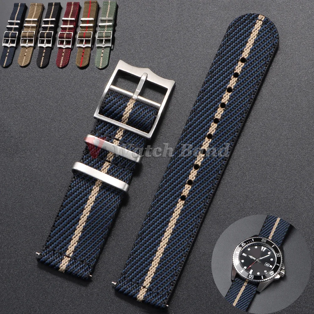 20 22mm Nylon Strap for Tudor  - مراجعة Nato Strap Nylon وسعره