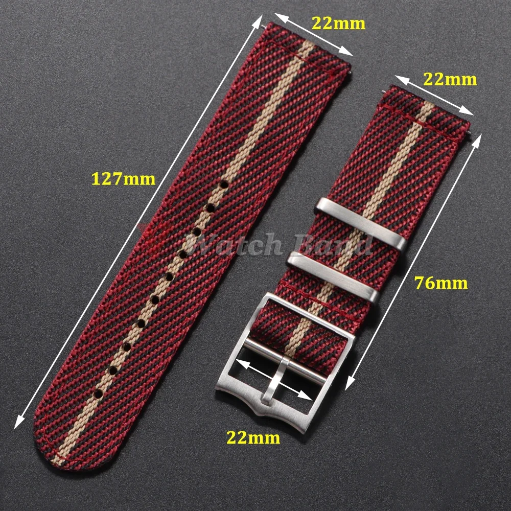 20 22mm Nylon Strap for Tudor  - مراجعة Nato Strap Nylon وسعره