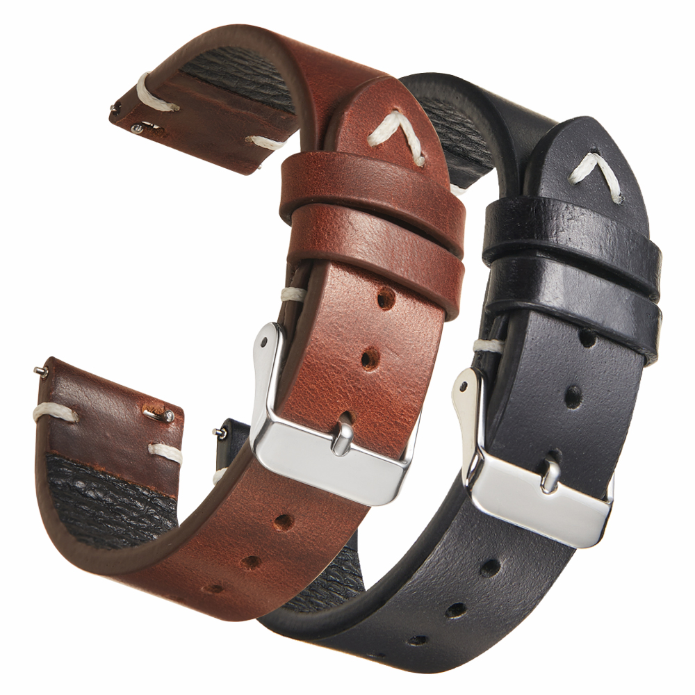 Vintage Genuine 18mm 19mm 20mm - مراجعة Suede Strap Watch وسعره