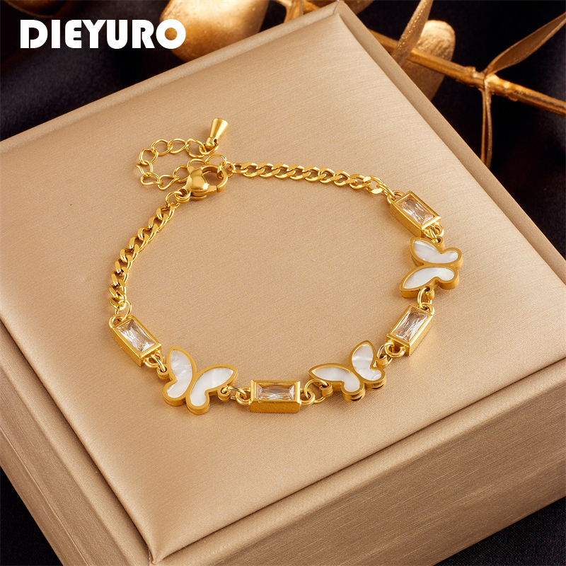 DIEYURO 316L Stainless Steel W - مراجعة Butterfly Clasp Deployant وسعره