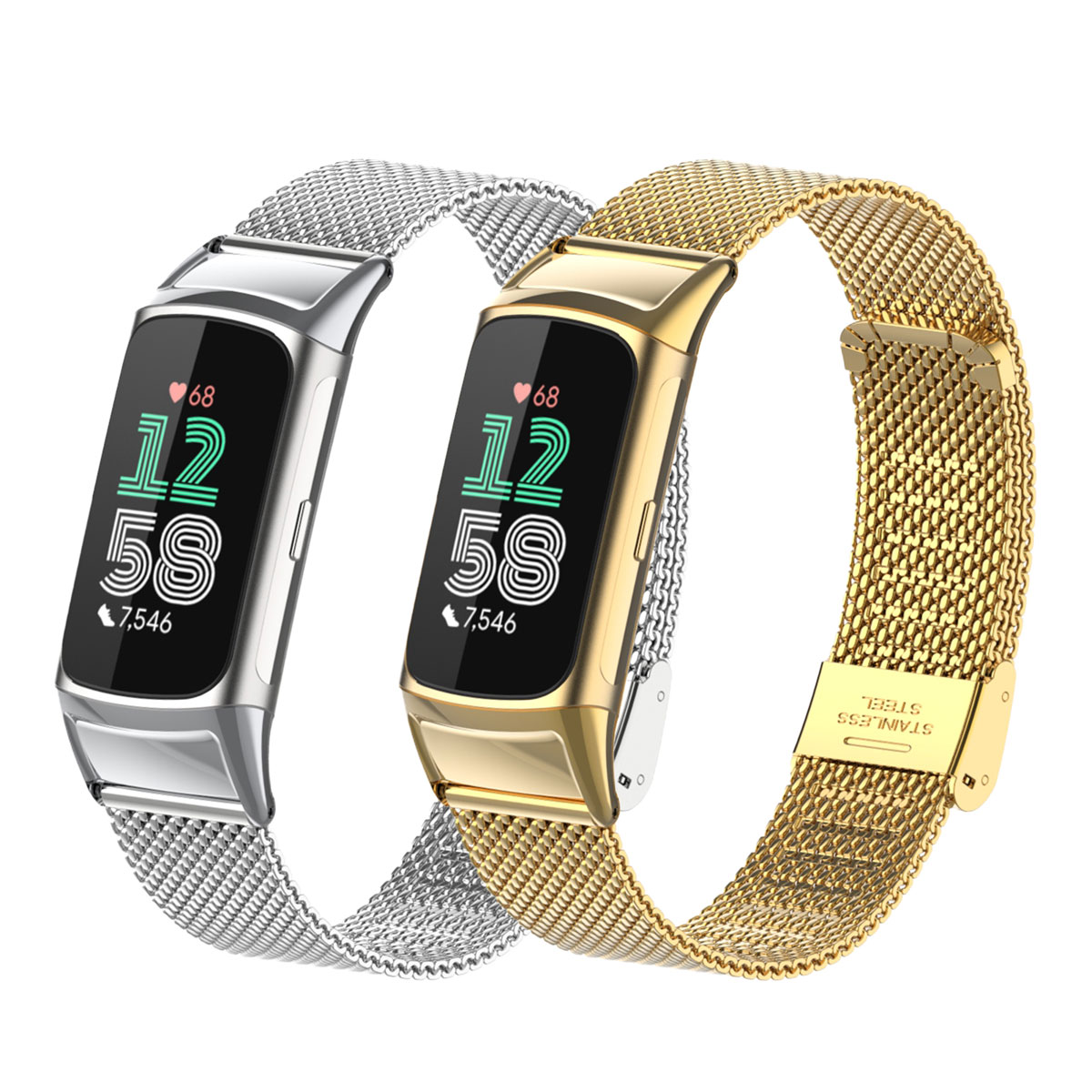 Suitable for Fitbit Charge 5/6 - مراجعة Mesh Strap Metal وسعره