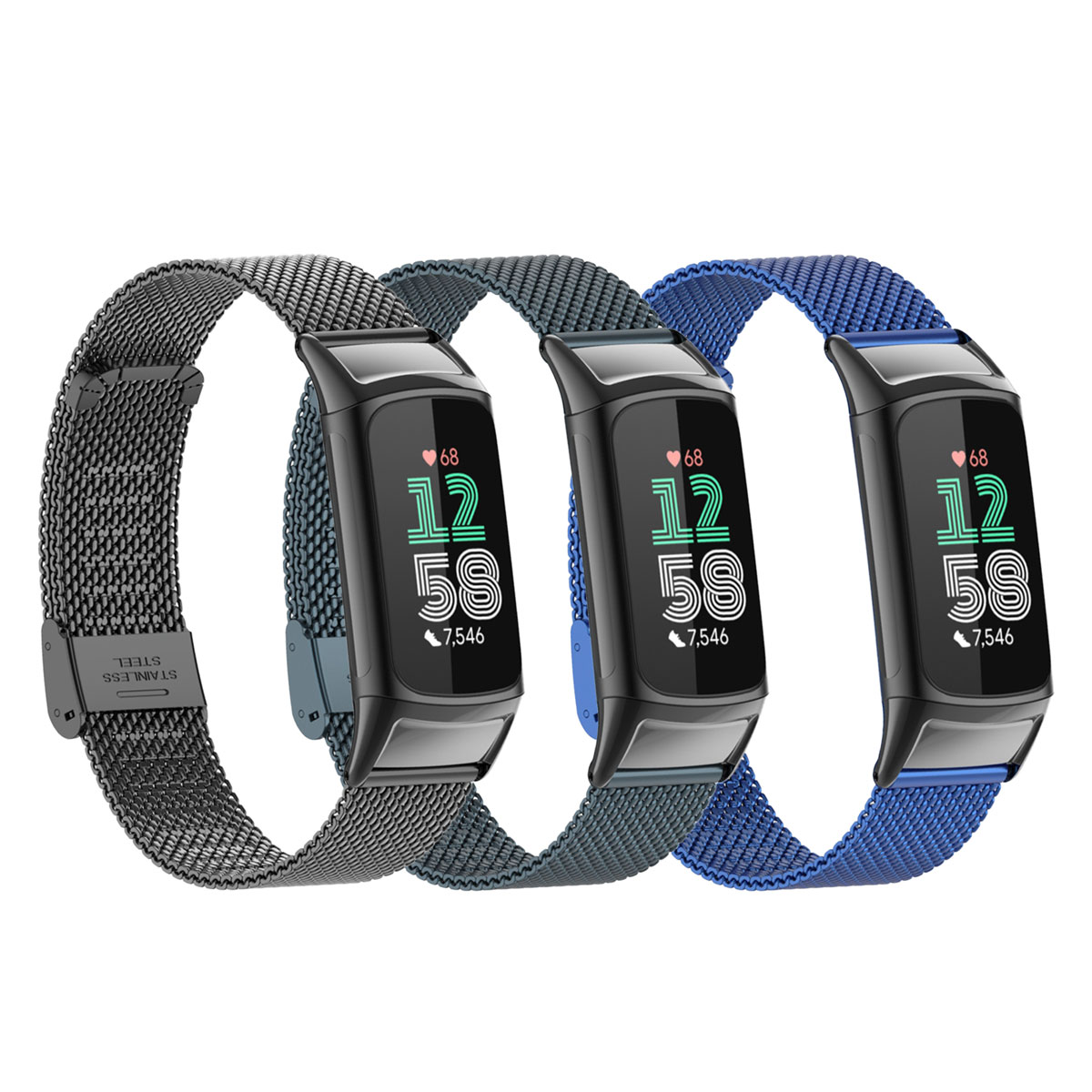 Suitable for Fitbit Charge 5/6 - مراجعة Mesh Strap Metal وسعره