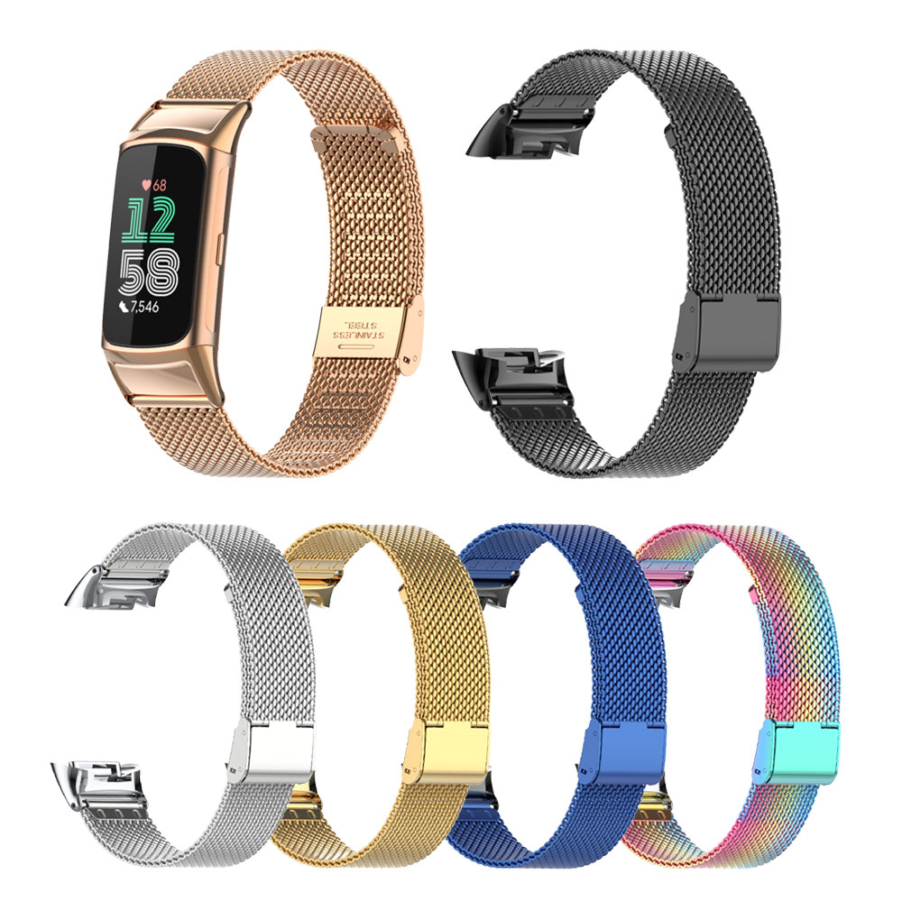 Suitable for Fitbit Charge 5/6 - مراجعة Mesh Strap Metal وسعره