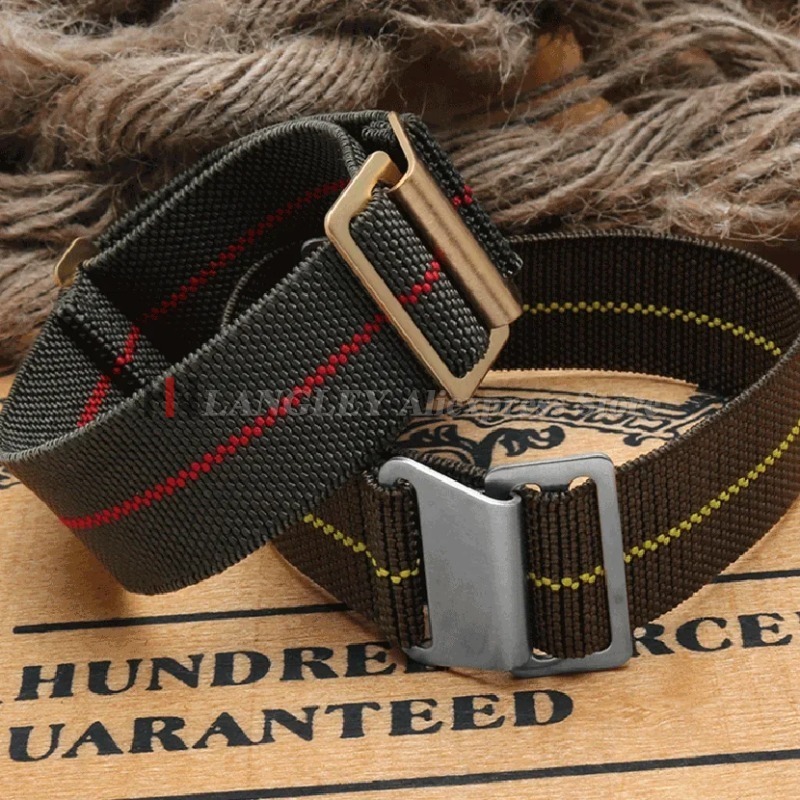 Elastic Nylon Watch Band for S - مراجعة Parachute Strap Elastic وسعره