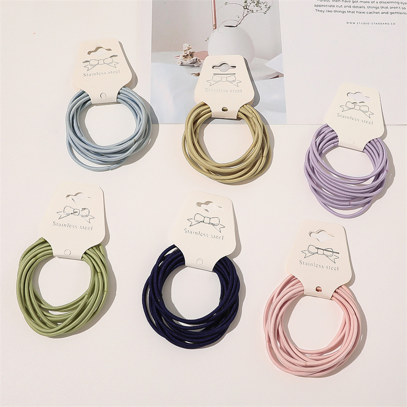10PCS Women Girls Simple Basic - مراجعة Silicone Band Women وسعره