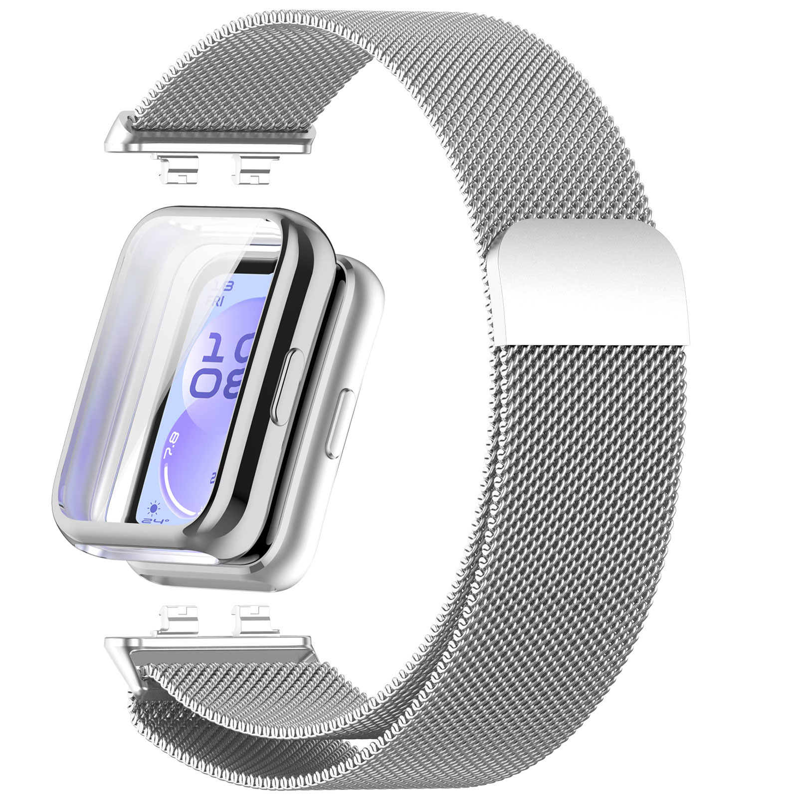 2in1 Strap Case For Huawei Ban - مراجعة Milanese Loop Magnetic وسعره