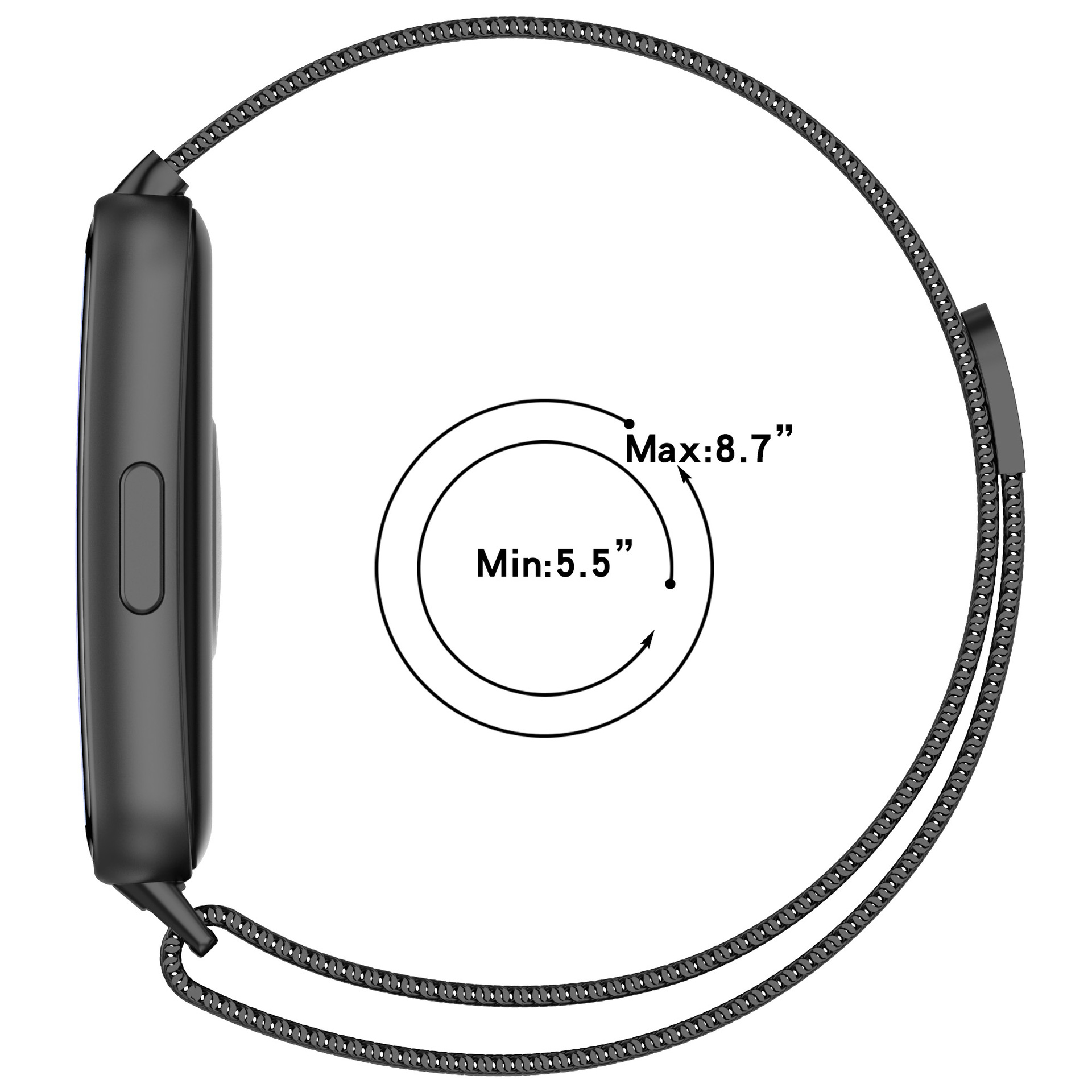 2in1 Strap Case For Huawei Ban - مراجعة Milanese Loop Magnetic وسعره
