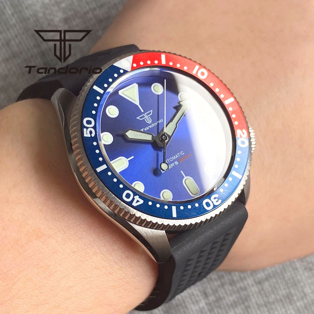 Tandorio NH35A 37mm Automatic  - مراجعة Rubber Strap Diver وسعره
