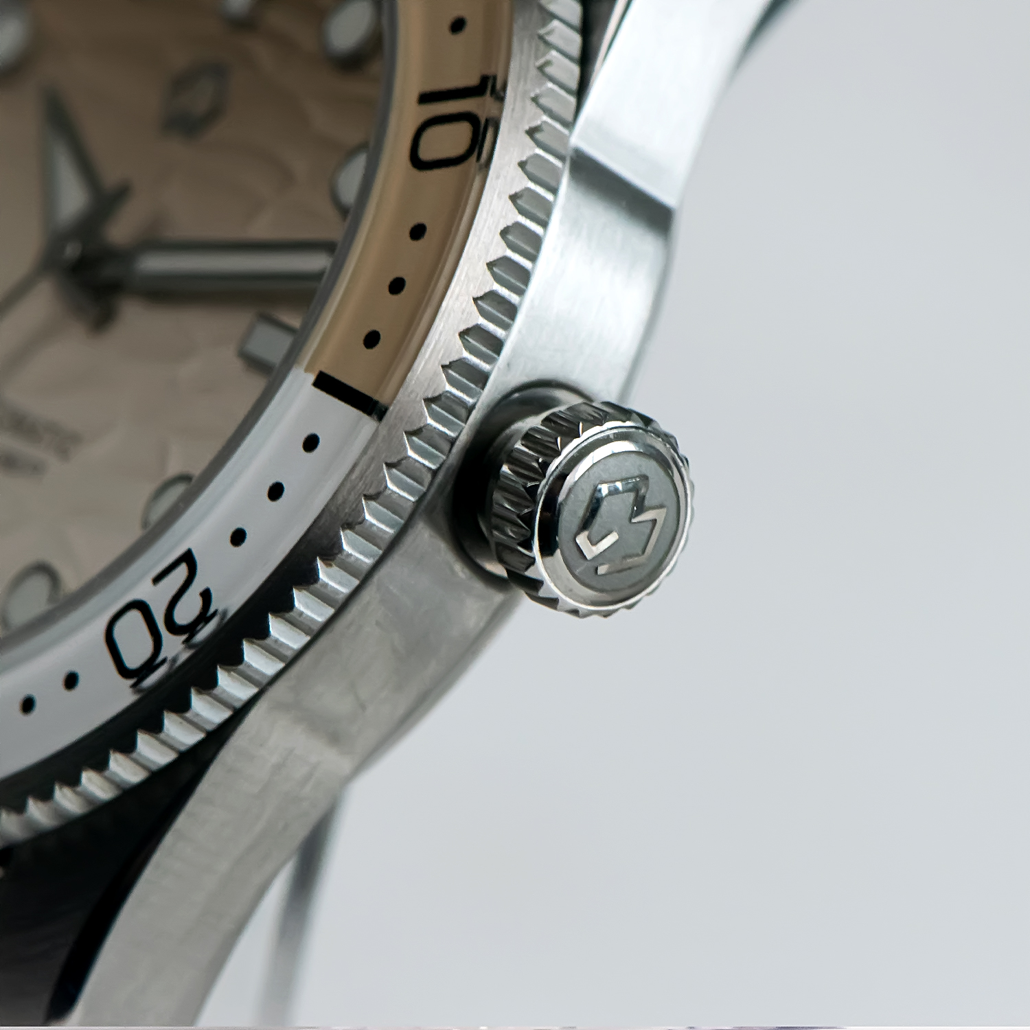 40mm Diver Watch Texture Men's - مراجعة Rubber Strap Diver وسعره