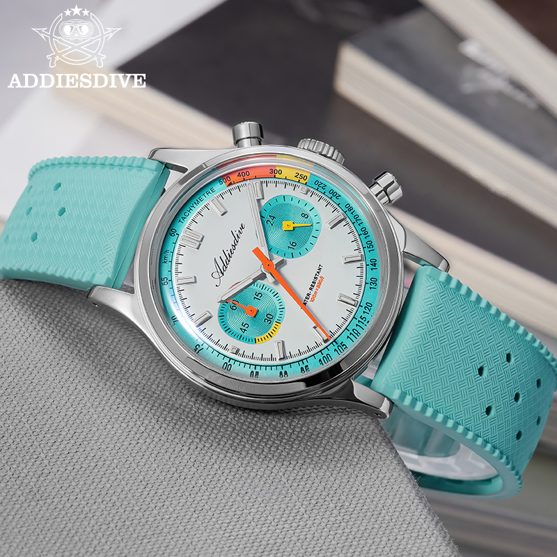 ADDIESDIVE NEW Multifunction C - مراجعة Rubber Strap Diver وسعره
