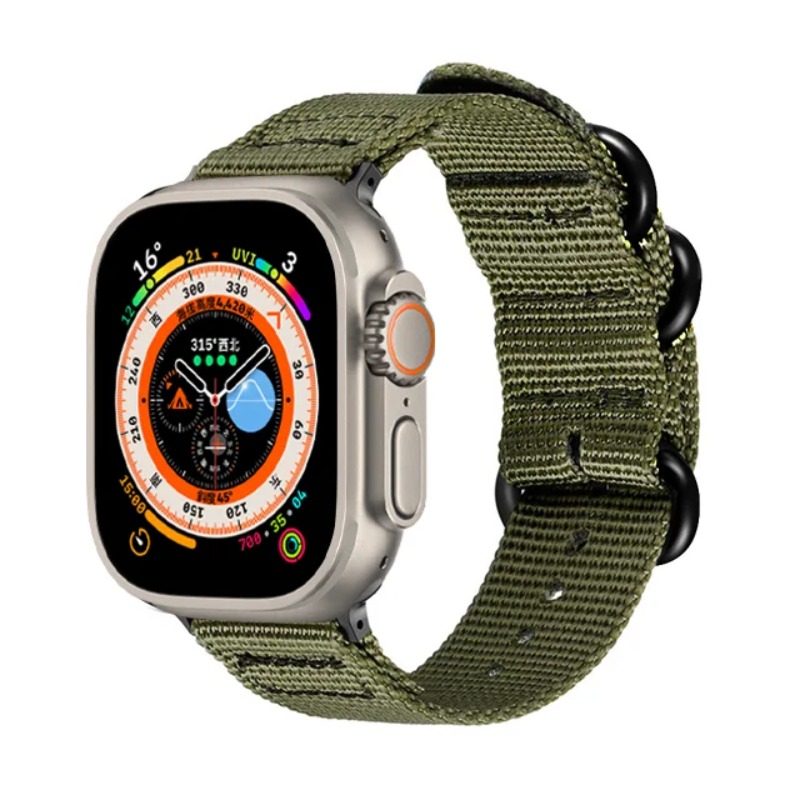 Nylon Canvas Strap For Apple W - مراجعة Canvas Strap Watch وسعره