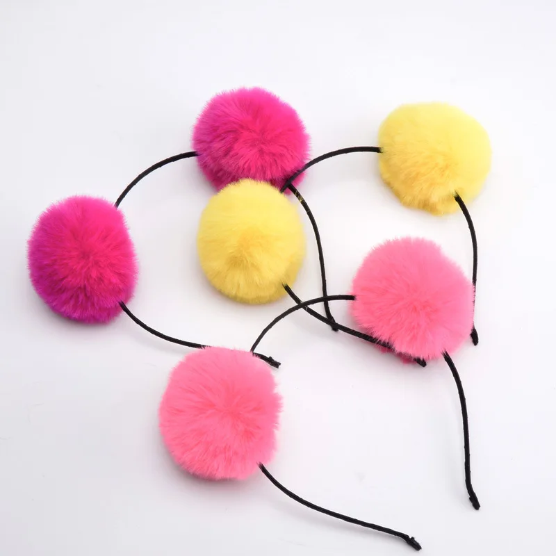 Women Girl Sweet Pompon Ball F - مراجعة Silicone Band Women وسعره
