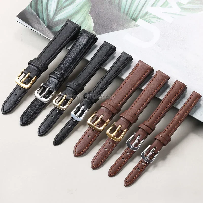 PU Leather Strap 10mm 12mm 14m - مراجعة Suede Strap Watch وسعره