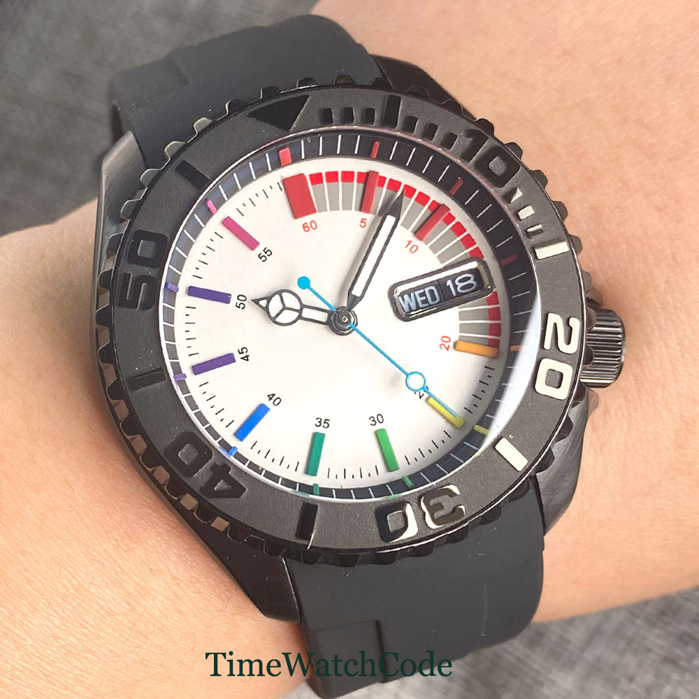 Tandorio 41mm 20ATM Diver Auto - مراجعة Rubber Strap Diver وسعره