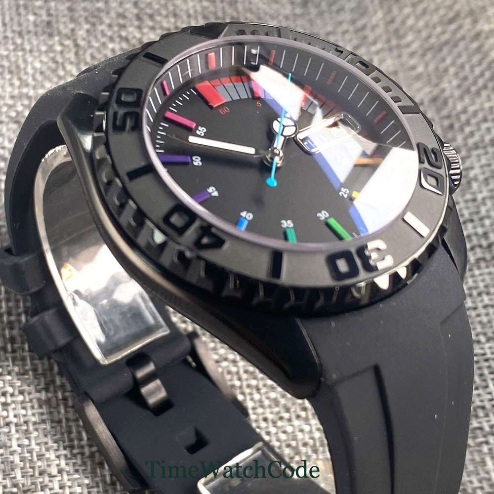 Tandorio 41mm 20ATM Diver Auto - مراجعة Rubber Strap Diver وسعره