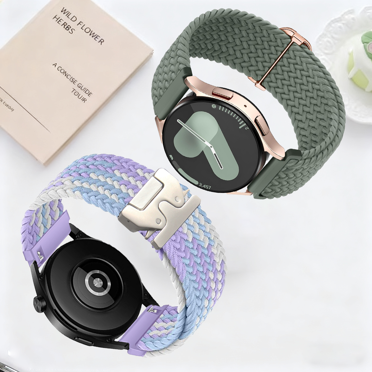 2Pcs 18/20/22 Braided Elastic  - مراجعة Parachute Strap Elastic وسعره