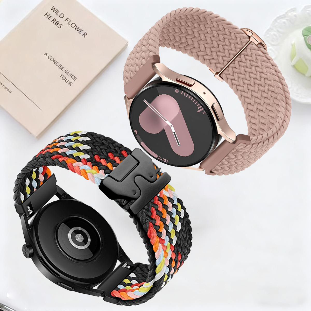 2Pcs 18/20/22 Braided Elastic  - مراجعة Parachute Strap Elastic وسعره