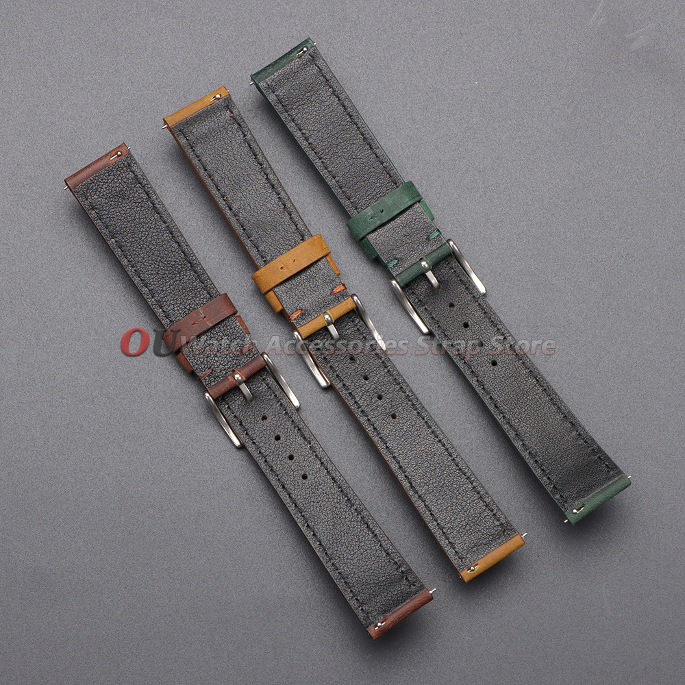 18mm 19mm 20mm 21mm 22mm 24mm  - مراجعة Leather Strap Quick Release وسعره