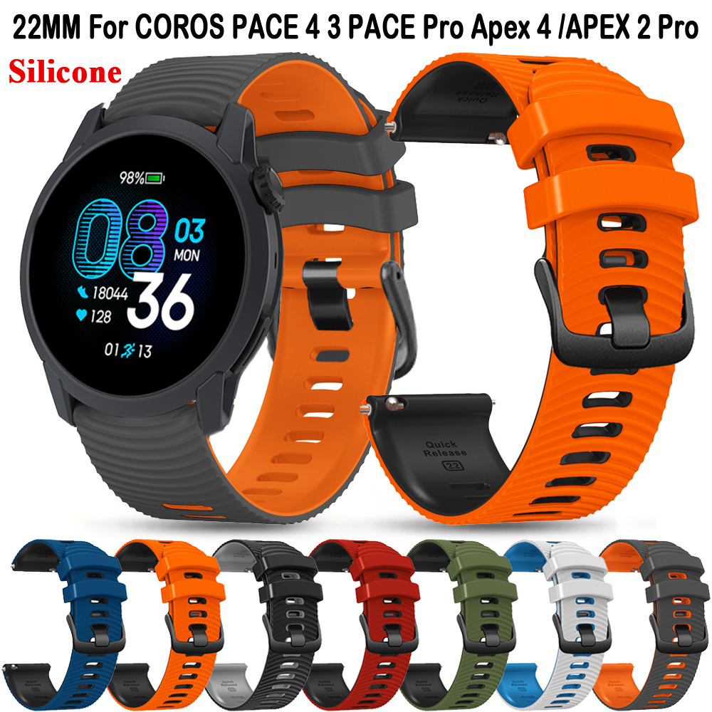 For COROS Apex 4 42mm/APEX 2 P - مراجعة Silicone Watch Band 22Mm وسعره