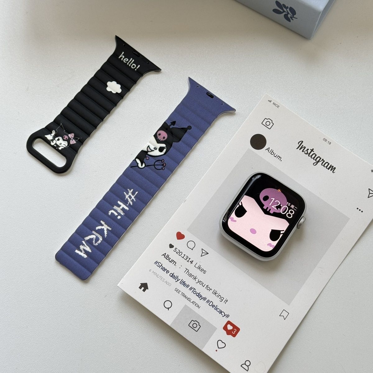 Anime Sanrio Hello Kitty Kurom - مراجعة Silicone Band Women وسعره