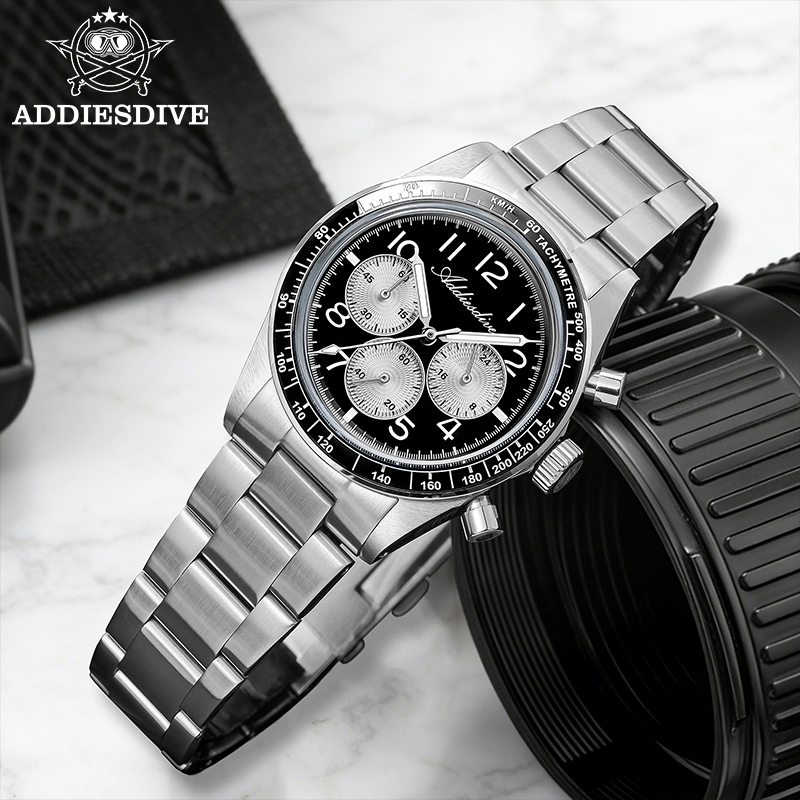 ADDIESDIVE AD2543 Men Luxury Q - مراجعة Tropic Strap Vintage وسعره