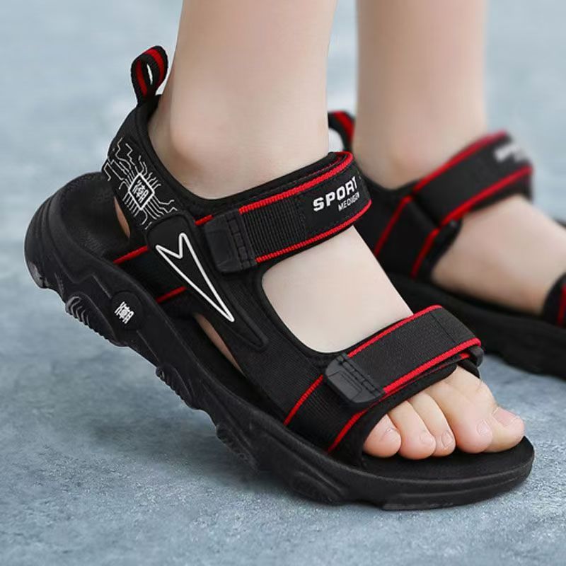 Boy's Summer New Velcro Beach  - مراجعة Sport Loop Velcro وسعره