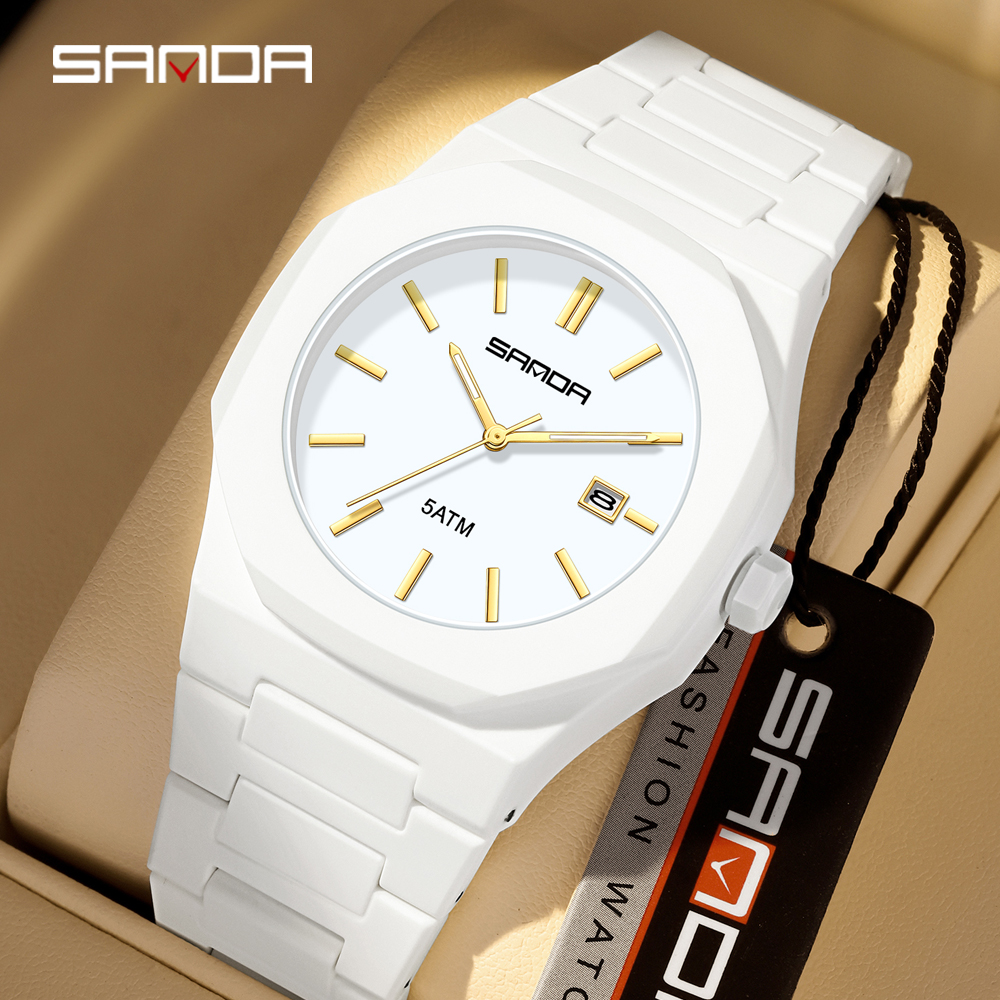 2025 SANDA Fashion Men's and W - مراجعة Rubber Strap Diver وسعره