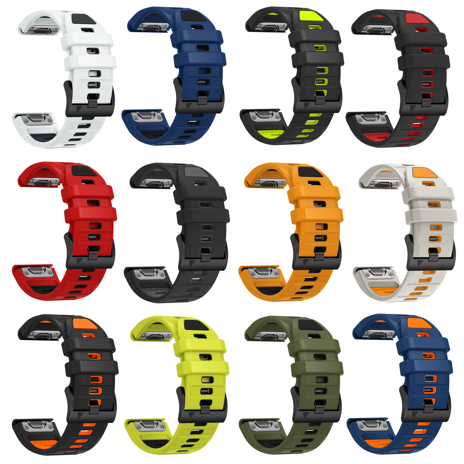 Fenix E 47mm Official QuickFit - مراجعة Silicone Watch Band 22Mm وسعره