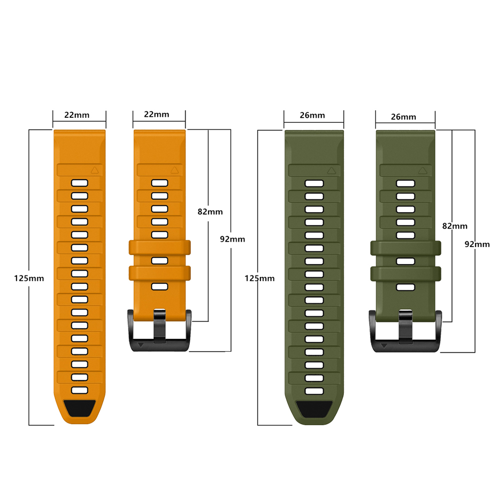 Fenix E 47mm Official QuickFit - مراجعة Silicone Watch Band 22Mm وسعره