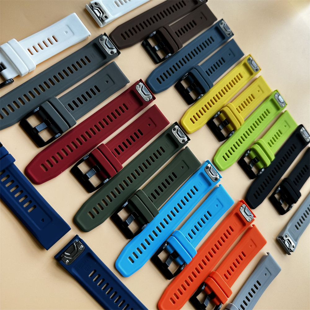 22mm 26mm Silicone Watch Band  - مراجعة Silicone Watch Band 22Mm وسعره