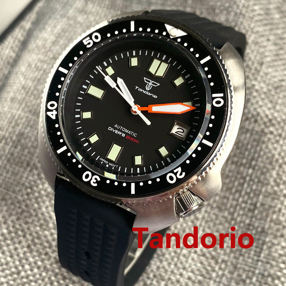 Tandorio 44mm NH35 PT5000 Move - مراجعة Rubber Strap Diver وسعره